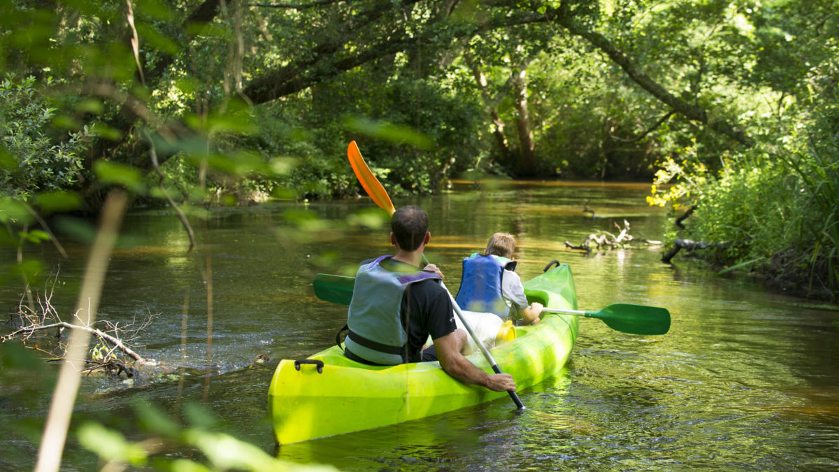 J'ai testé le canoë vers le Lac de Léon Côte Landes Nature Tourisme