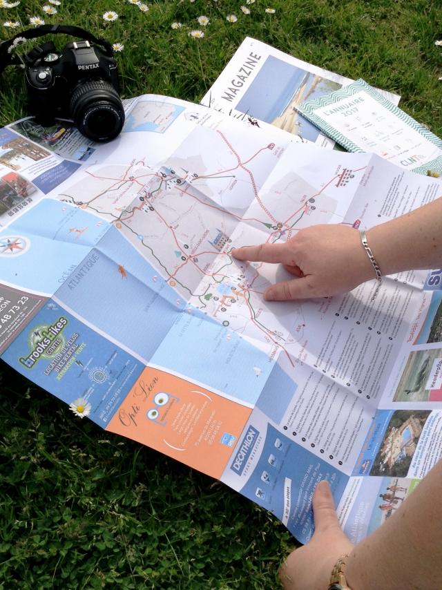 Carte touristique de Côte Landes Nature